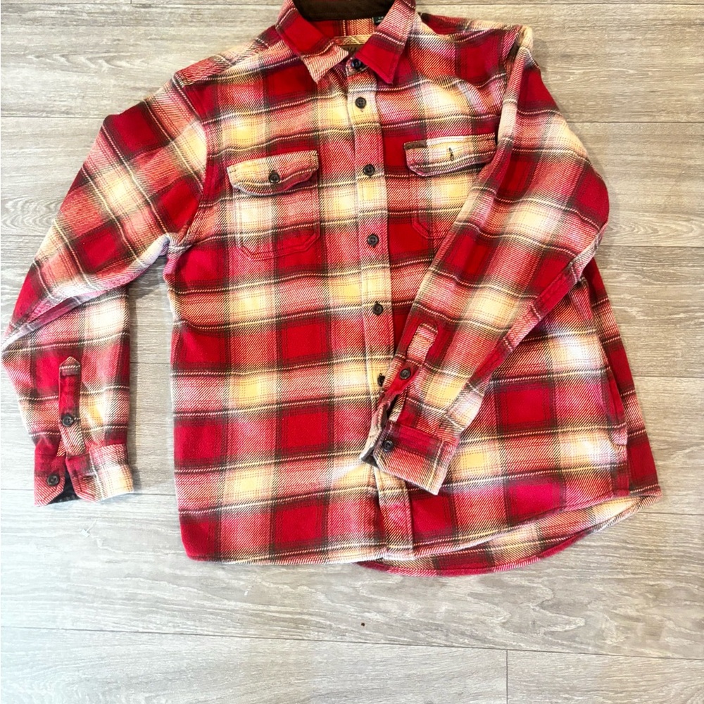 Orvis Red and White Plaid Shirt